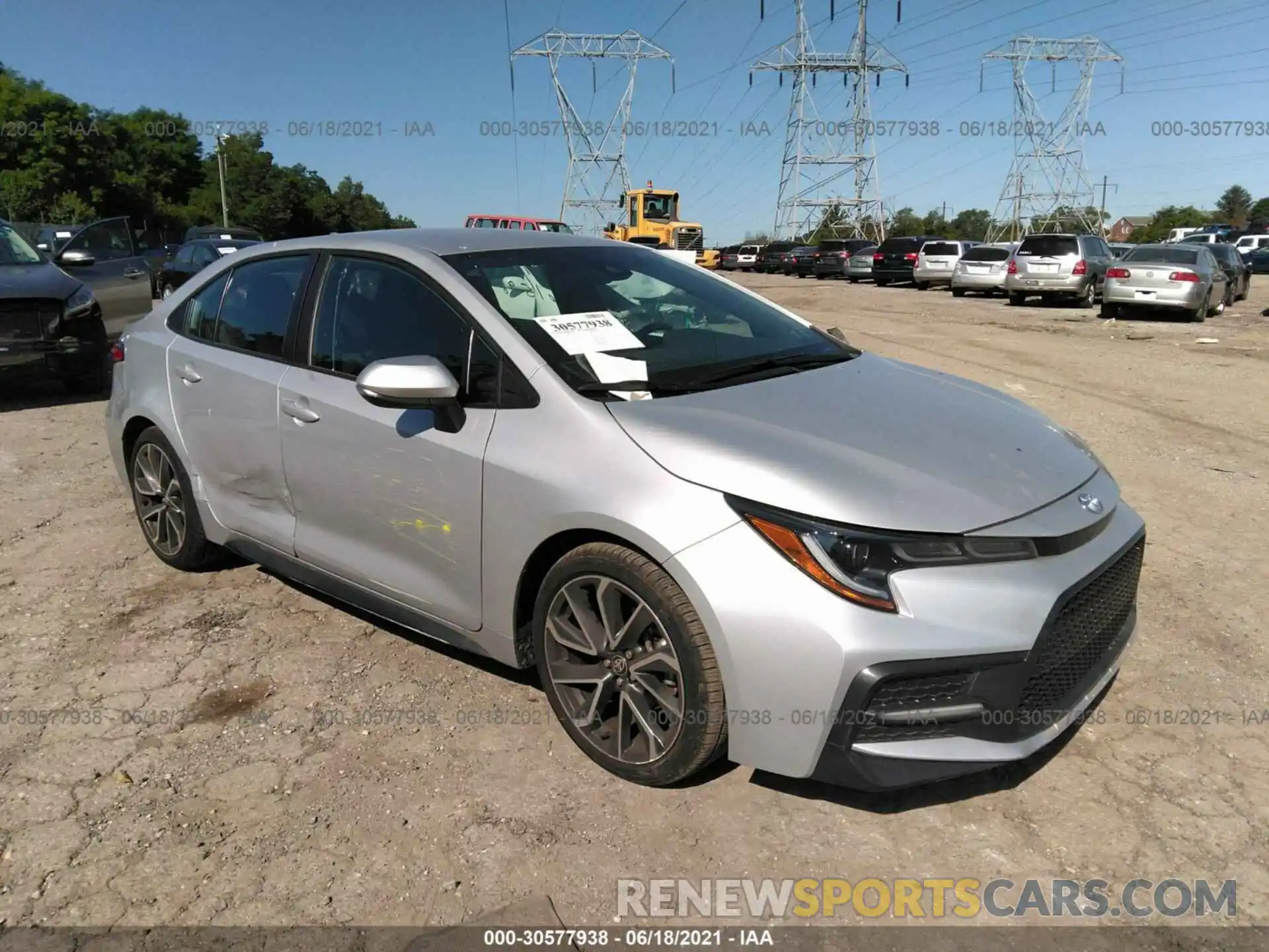 1 Photograph of a damaged car 5YFS4MCE6MP065149 TOYOTA COROLLA 2021