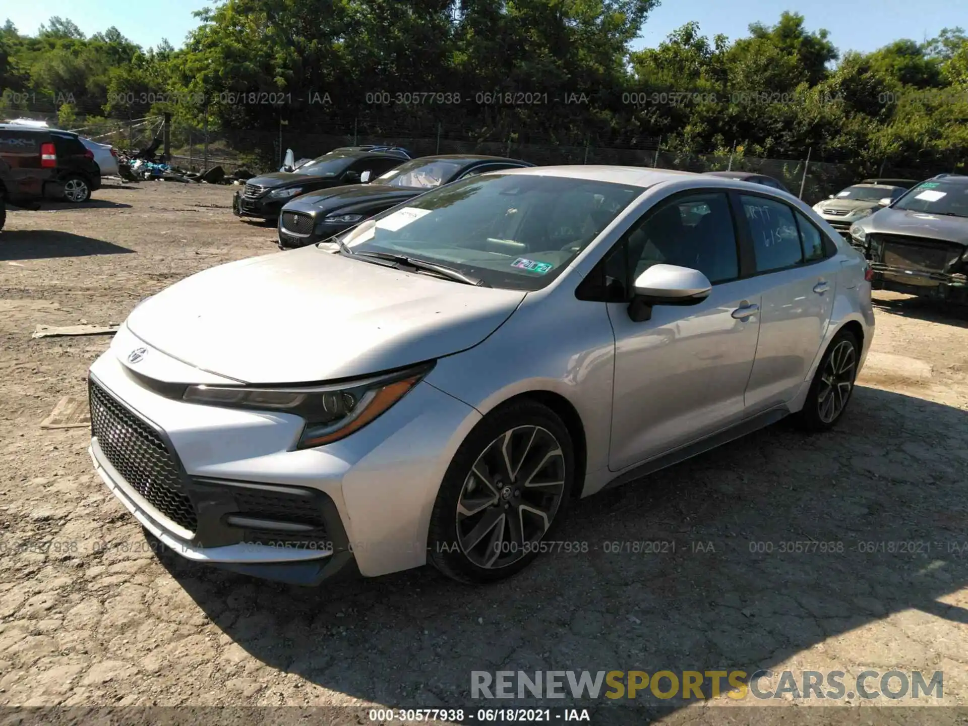 2 Photograph of a damaged car 5YFS4MCE6MP065149 TOYOTA COROLLA 2021