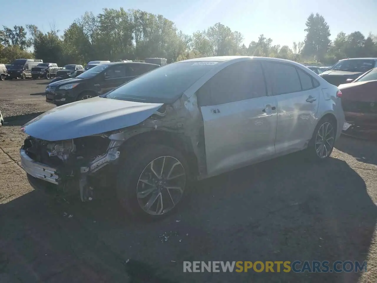 1 Photograph of a damaged car 5YFS4MCE6MP073395 TOYOTA COROLLA 2021