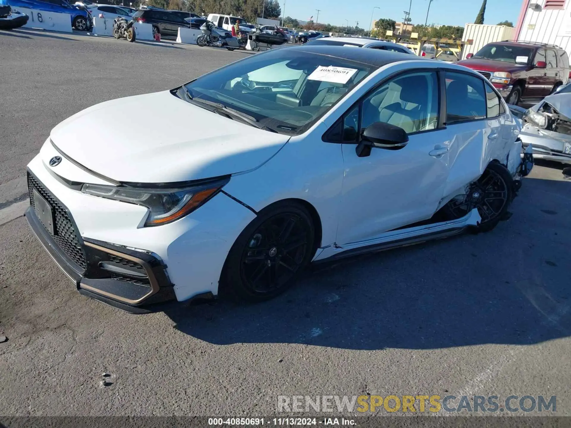 2 Photograph of a damaged car 5YFS4MCE6MP078032 TOYOTA COROLLA 2021