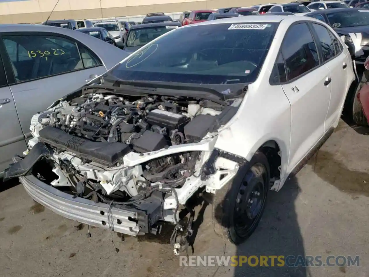 2 Photograph of a damaged car 5YFS4MCE6MP080864 TOYOTA COROLLA 2021