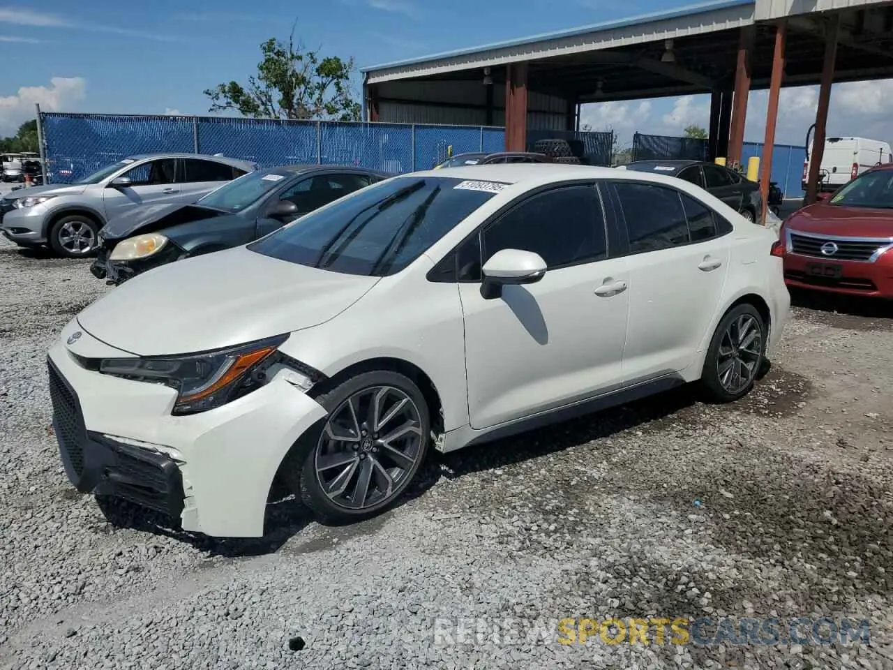 1 Photograph of a damaged car 5YFS4MCE6MP092805 TOYOTA COROLLA 2021