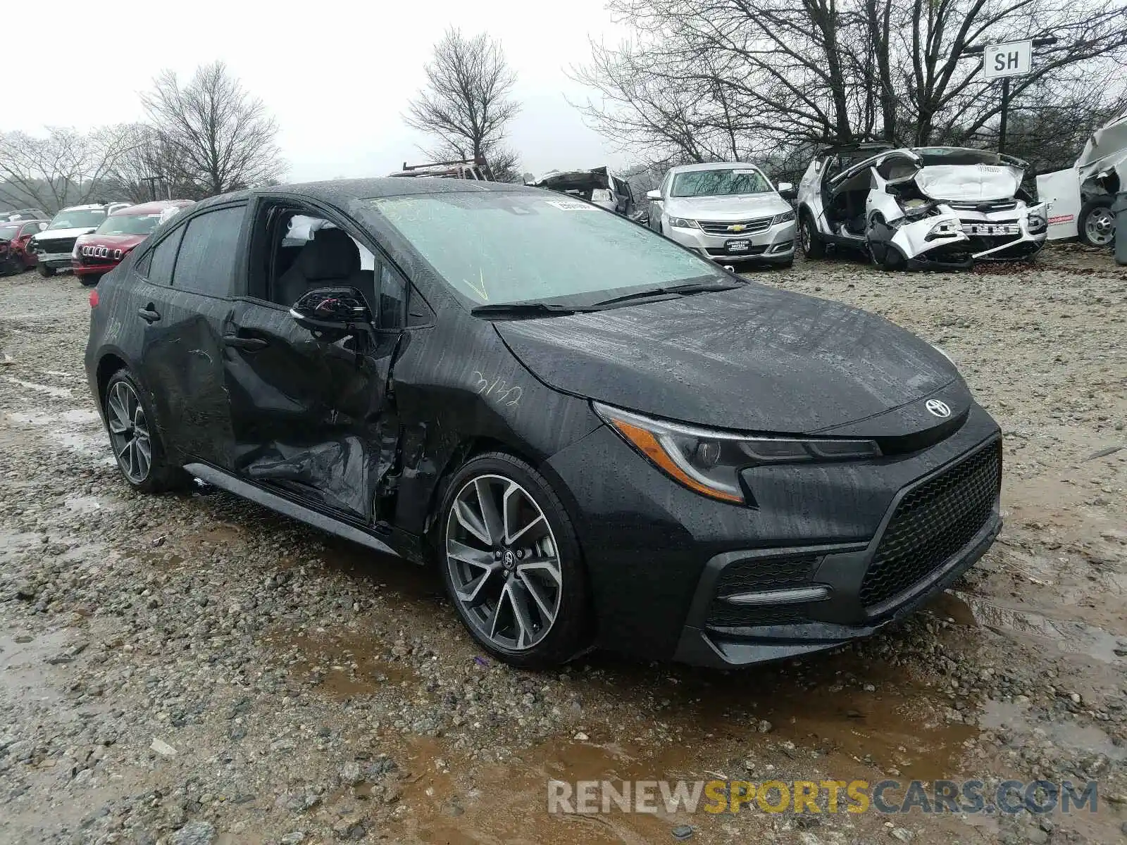 1 Photograph of a damaged car 5YFS4MCE7MP062633 TOYOTA COROLLA 2021