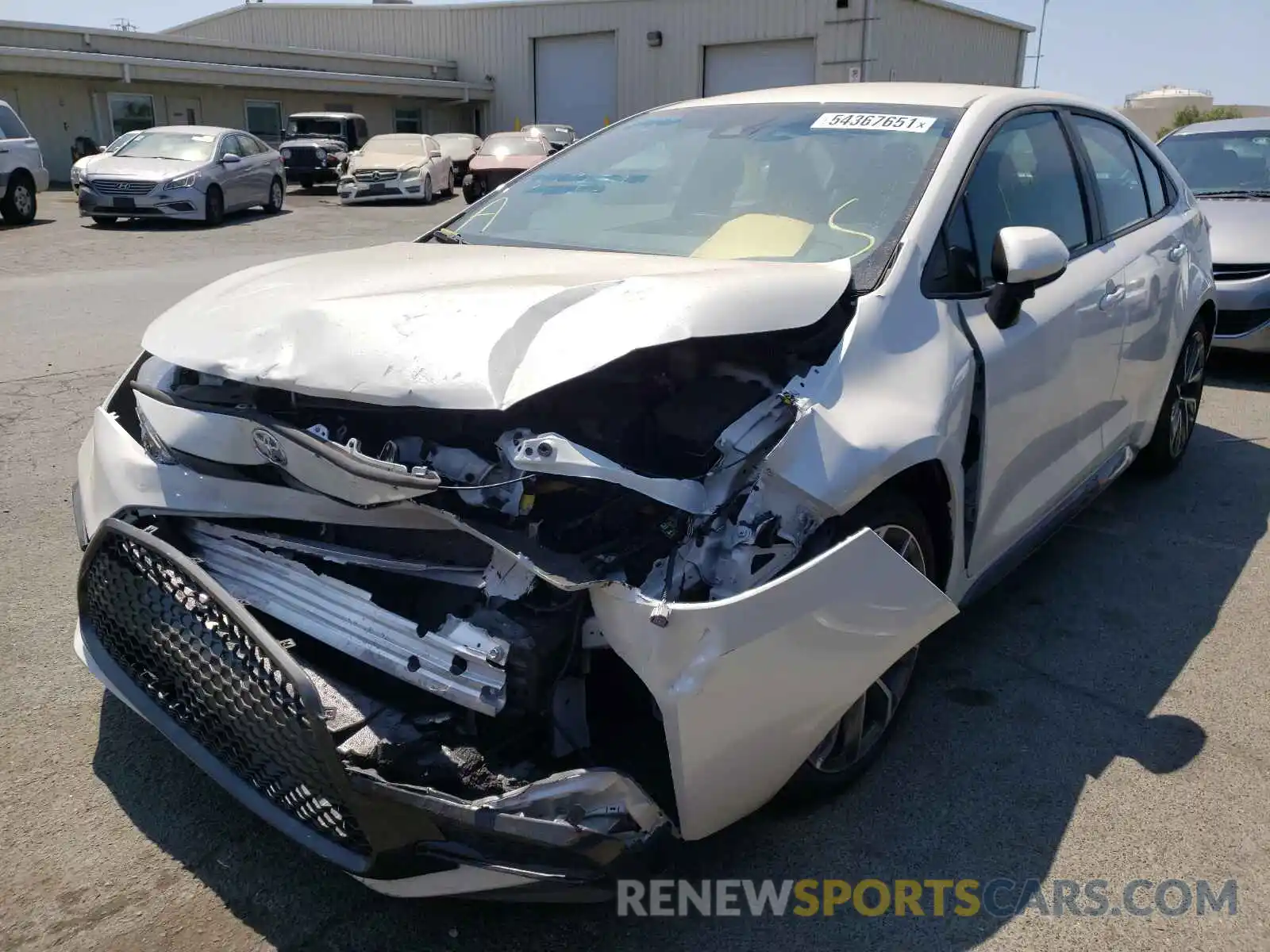 2 Photograph of a damaged car 5YFS4MCE7MP063751 TOYOTA COROLLA 2021