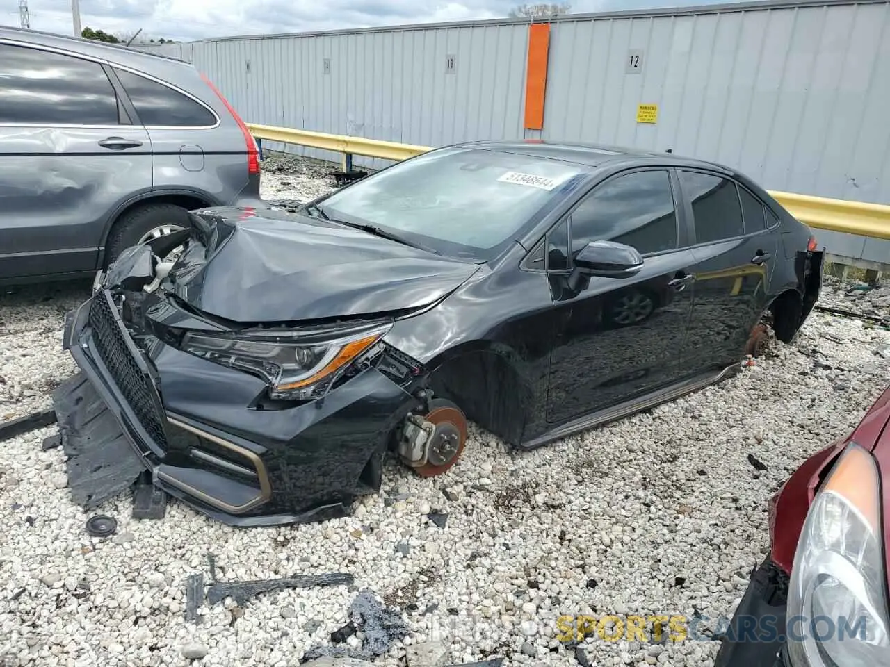 1 Photograph of a damaged car 5YFS4MCE7MP076158 TOYOTA COROLLA 2021