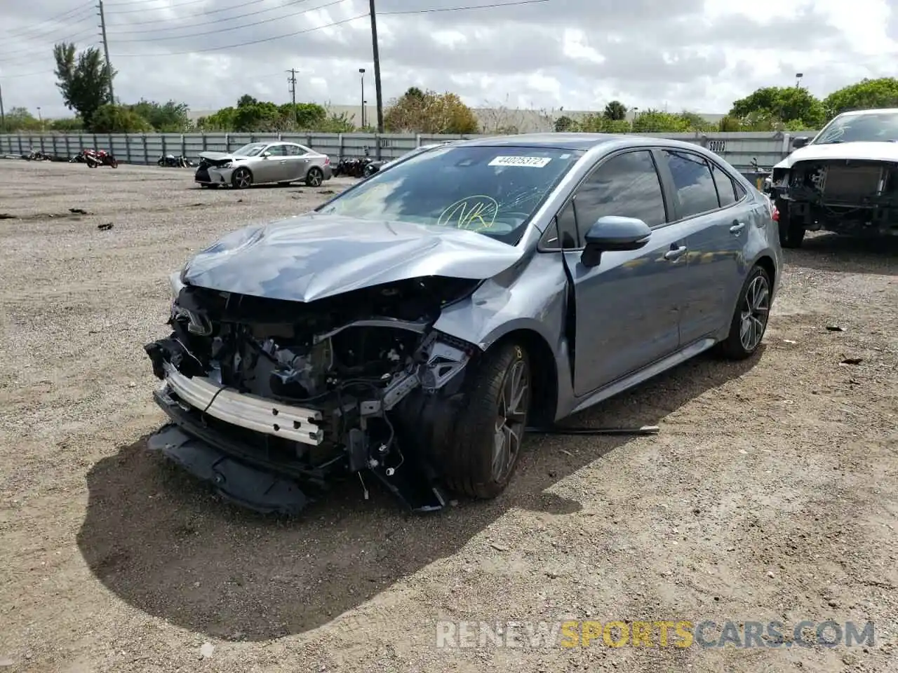 2 Photograph of a damaged car 5YFS4MCE7MP081943 TOYOTA COROLLA 2021