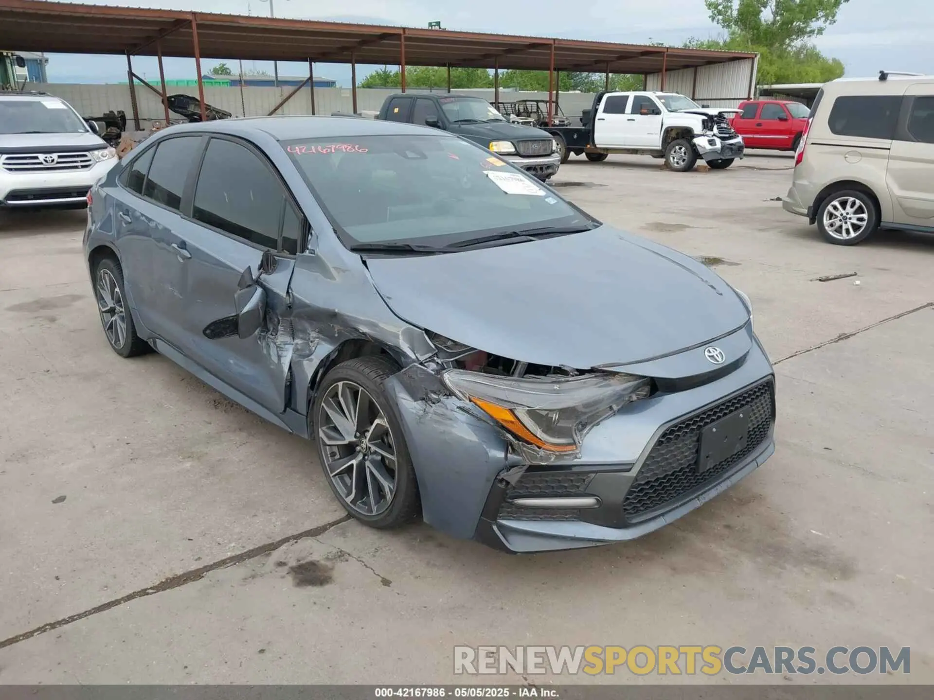 1 Photograph of a damaged car 5YFS4MCE7MP084258 TOYOTA COROLLA 2021
