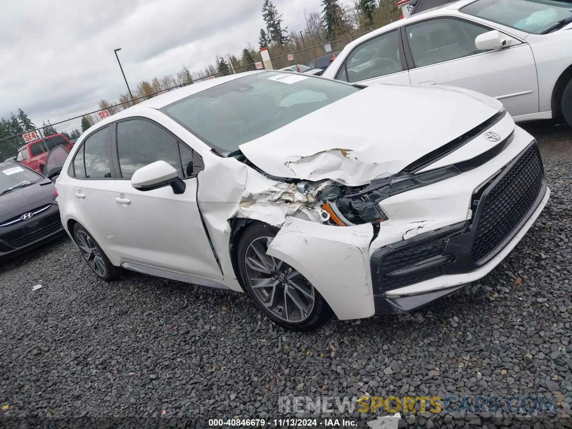 1 Photograph of a damaged car 5YFS4MCE7MP088956 TOYOTA COROLLA 2021