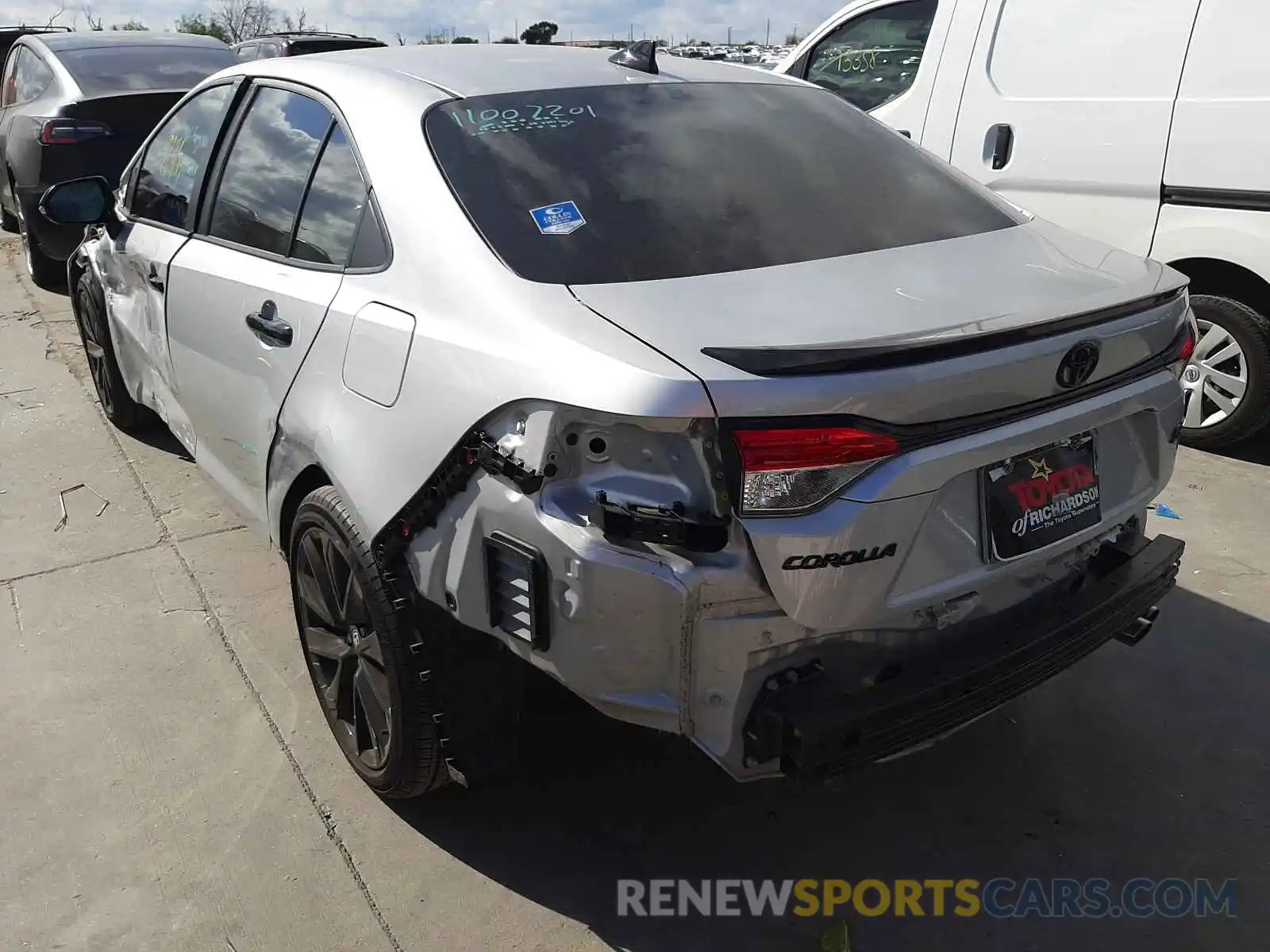 3 Photograph of a damaged car 5YFS4MCE8MP059143 TOYOTA COROLLA 2021