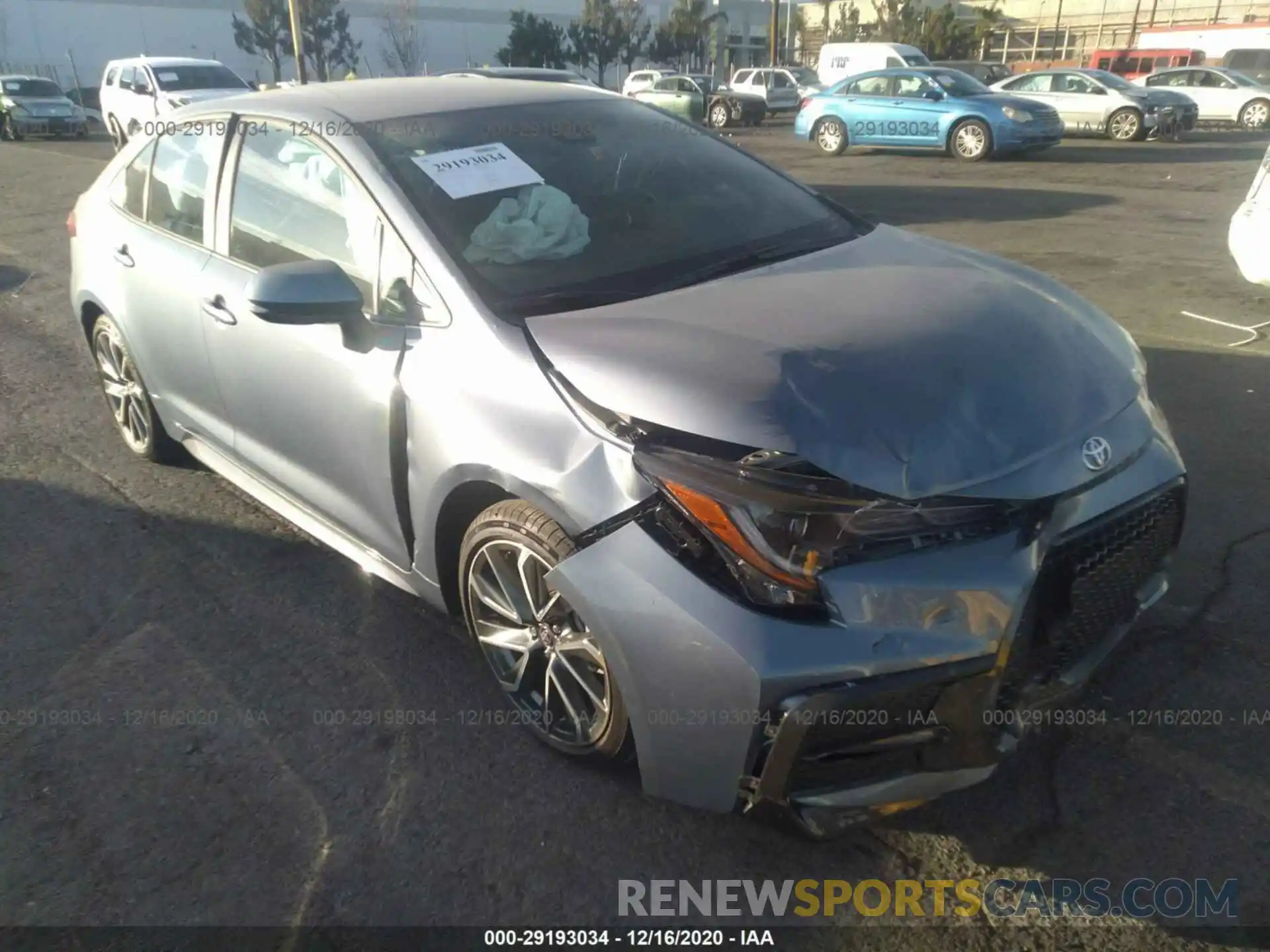 1 Photograph of a damaged car 5YFS4MCE8MP063807 TOYOTA COROLLA 2021