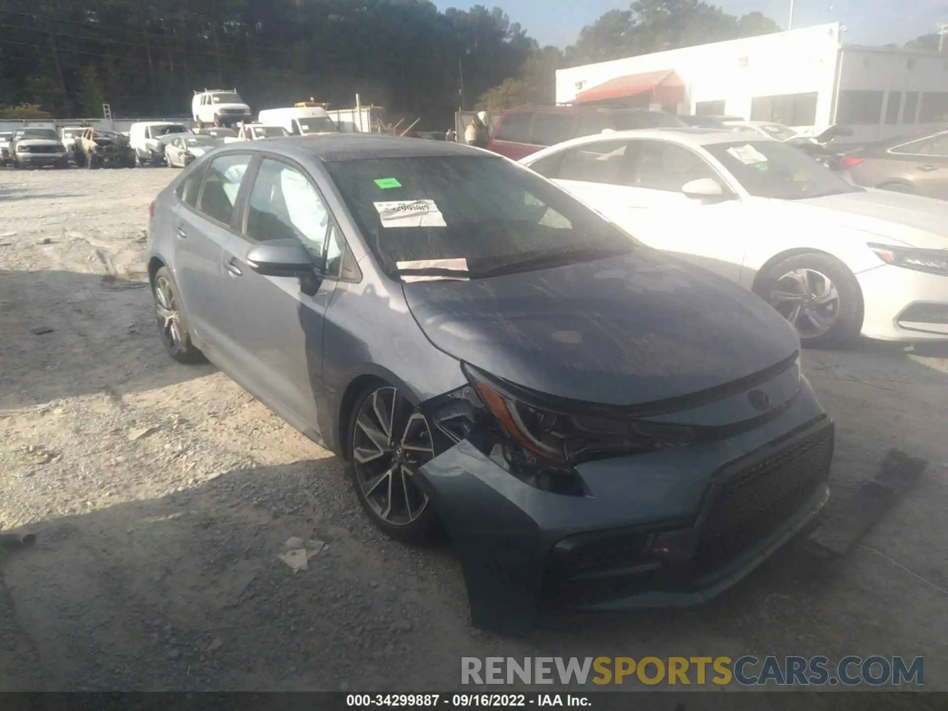 1 Photograph of a damaged car 5YFS4MCE8MP072961 TOYOTA COROLLA 2021