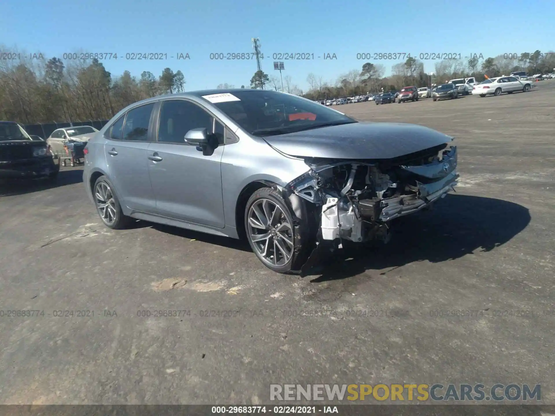 1 Photograph of a damaged car 5YFS4MCE8MP073317 TOYOTA COROLLA 2021