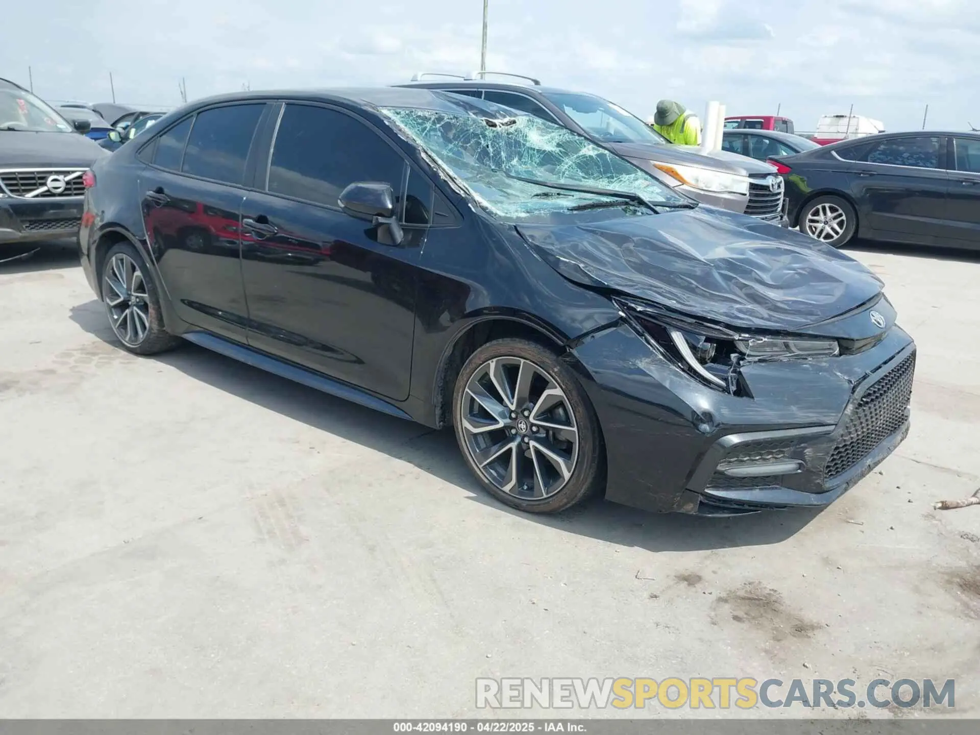 1 Photograph of a damaged car 5YFS4MCE8MP075617 TOYOTA COROLLA 2021