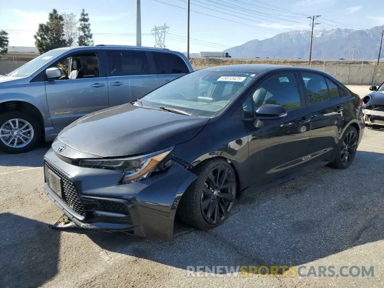 1 Photograph of a damaged car 5YFS4MCE9MP070720 TOYOTA COROLLA 2021