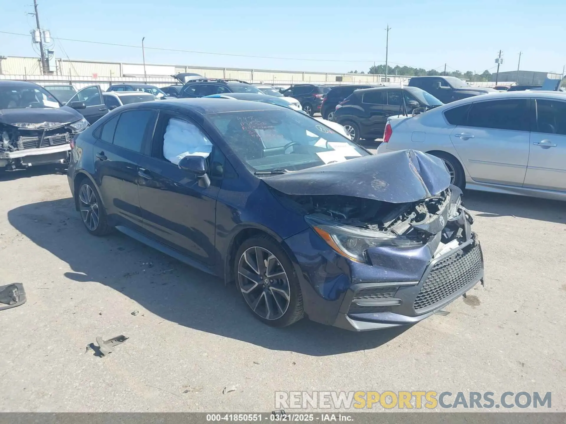 1 Photograph of a damaged car 5YFS4MCE9MP072841 TOYOTA COROLLA 2021