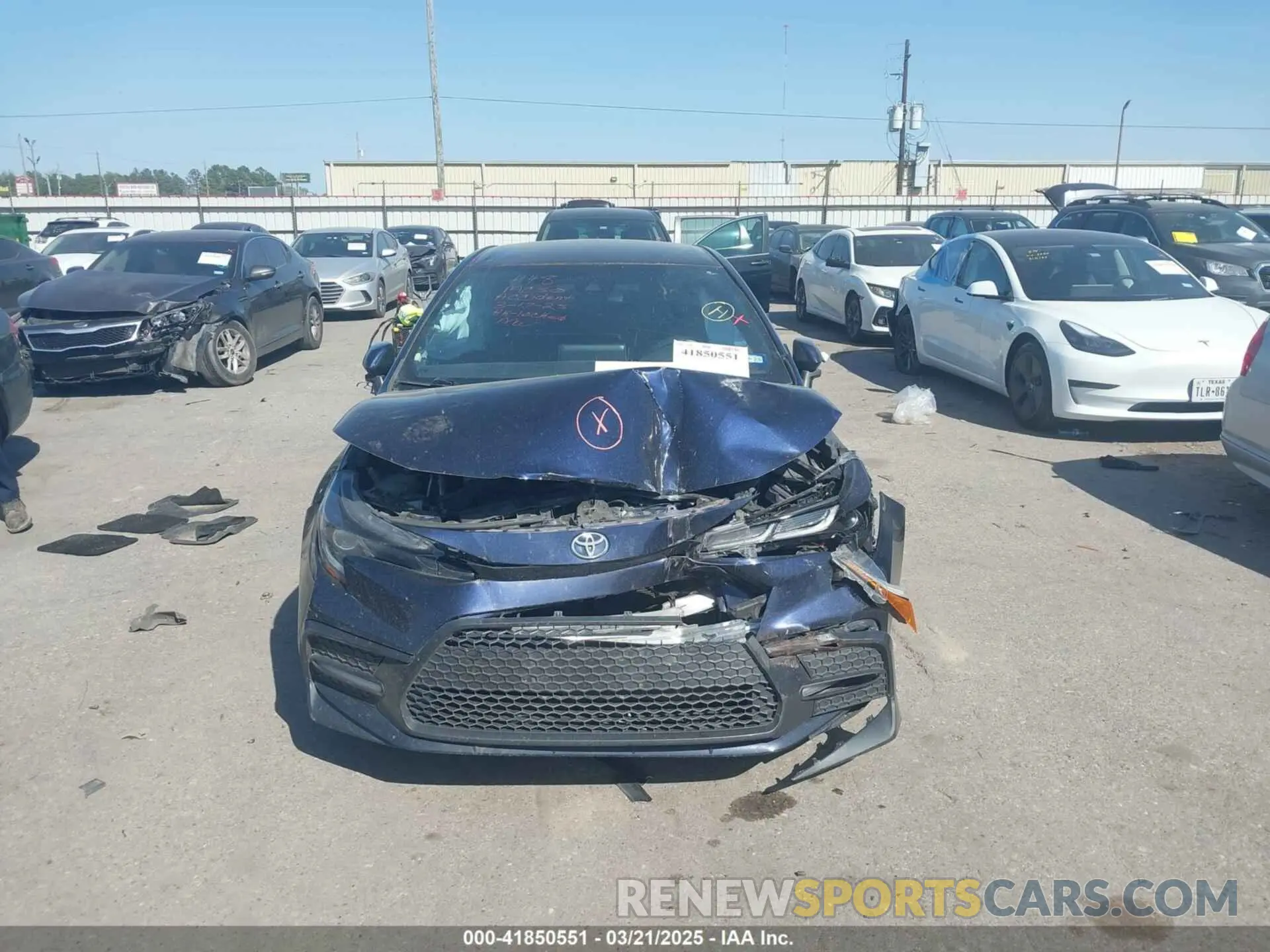 12 Photograph of a damaged car 5YFS4MCE9MP072841 TOYOTA COROLLA 2021
