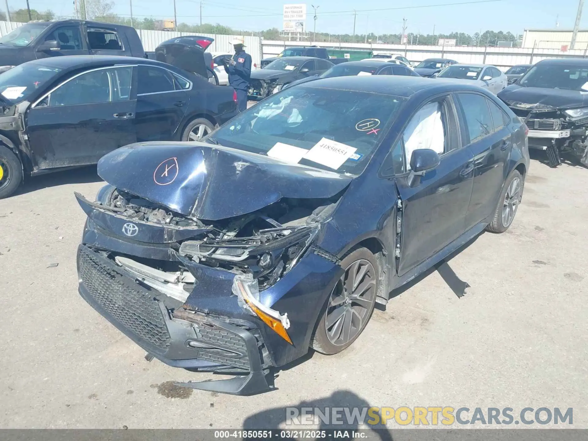 2 Photograph of a damaged car 5YFS4MCE9MP072841 TOYOTA COROLLA 2021