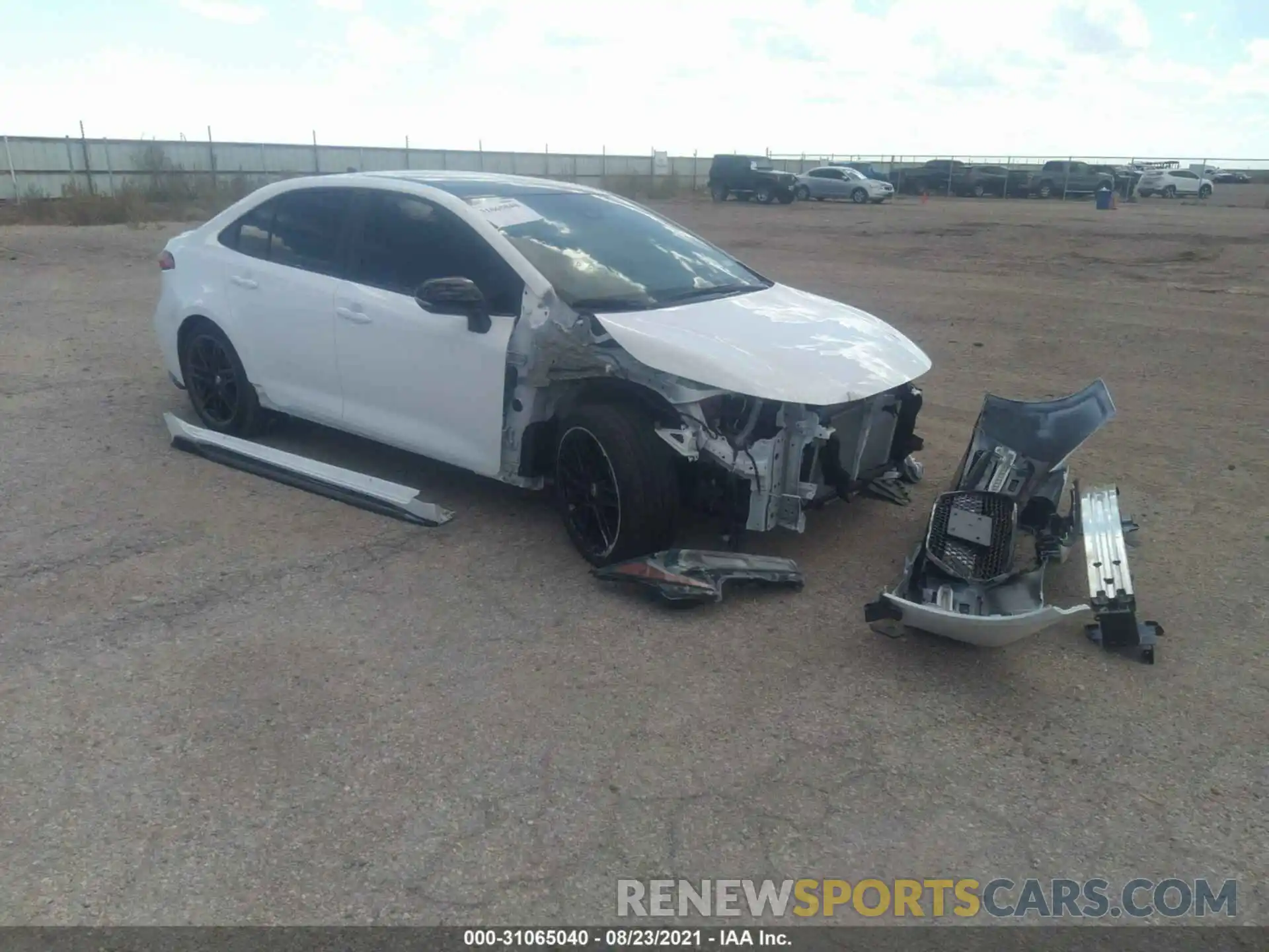 1 Photograph of a damaged car 5YFS4MCE9MP082009 TOYOTA COROLLA 2021