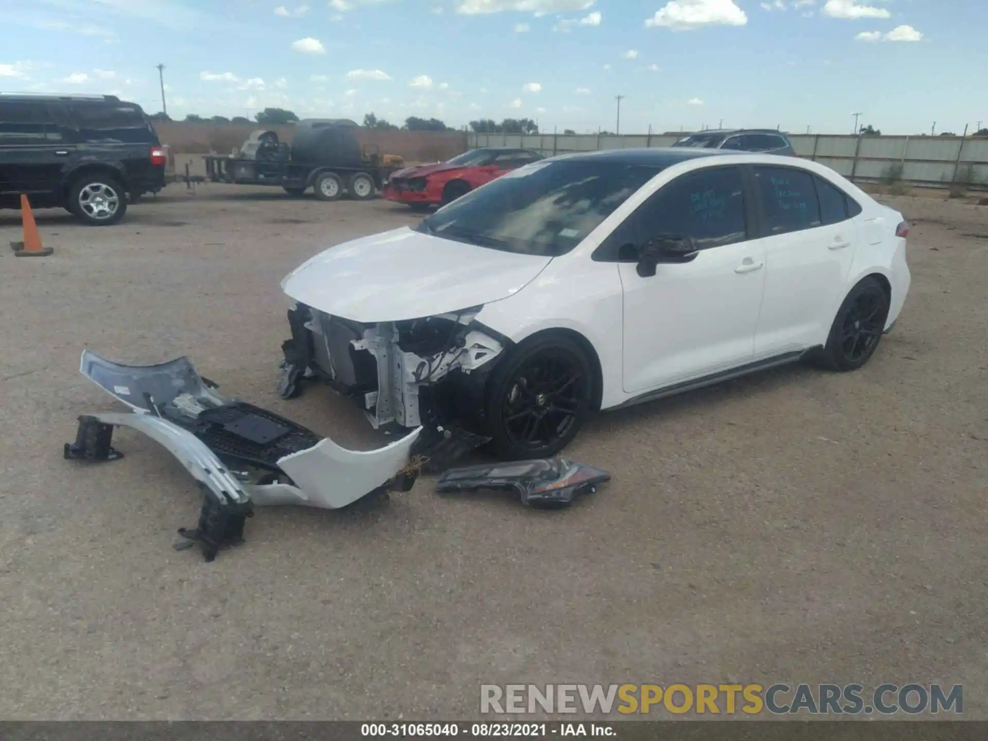 2 Photograph of a damaged car 5YFS4MCE9MP082009 TOYOTA COROLLA 2021