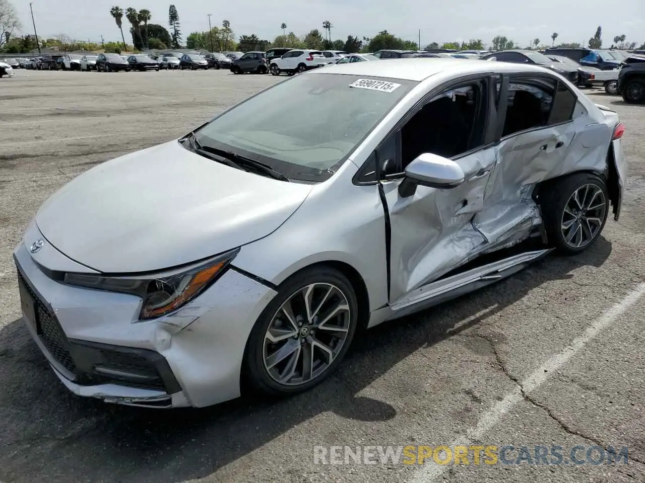 1 Photograph of a damaged car 5YFS4MCEXMP068653 TOYOTA COROLLA 2021