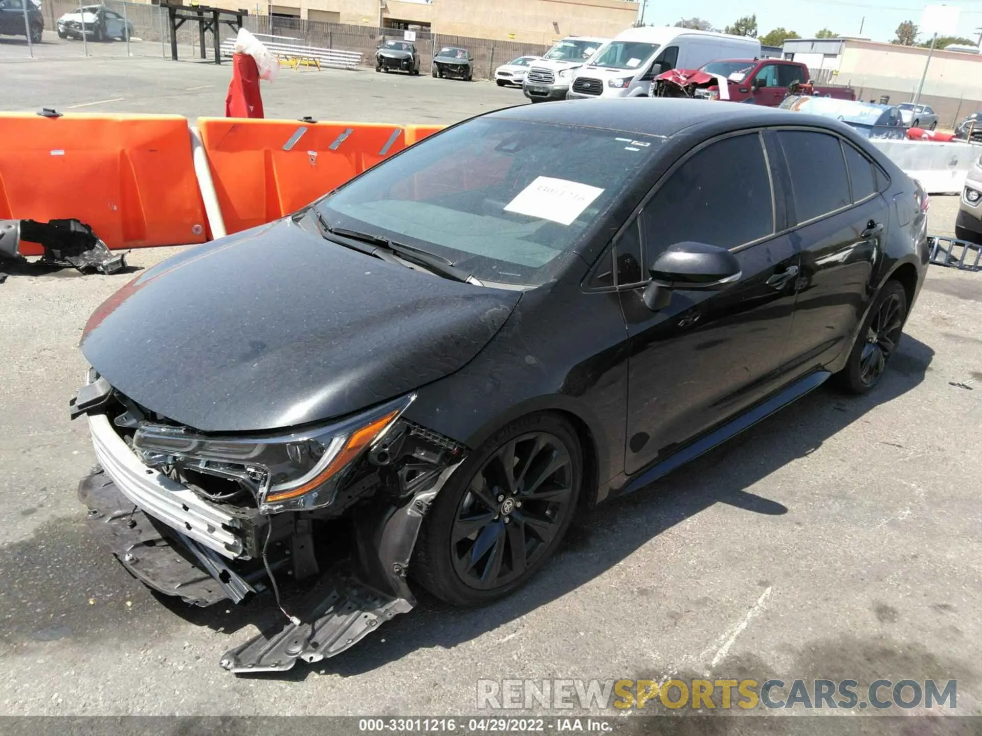 2 Photograph of a damaged car 5YFS4MCEXMP081628 TOYOTA COROLLA 2021