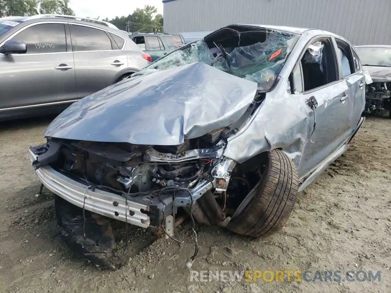 2 Photograph of a damaged car 5YFS4MCEXMP083203 TOYOTA COROLLA 2021