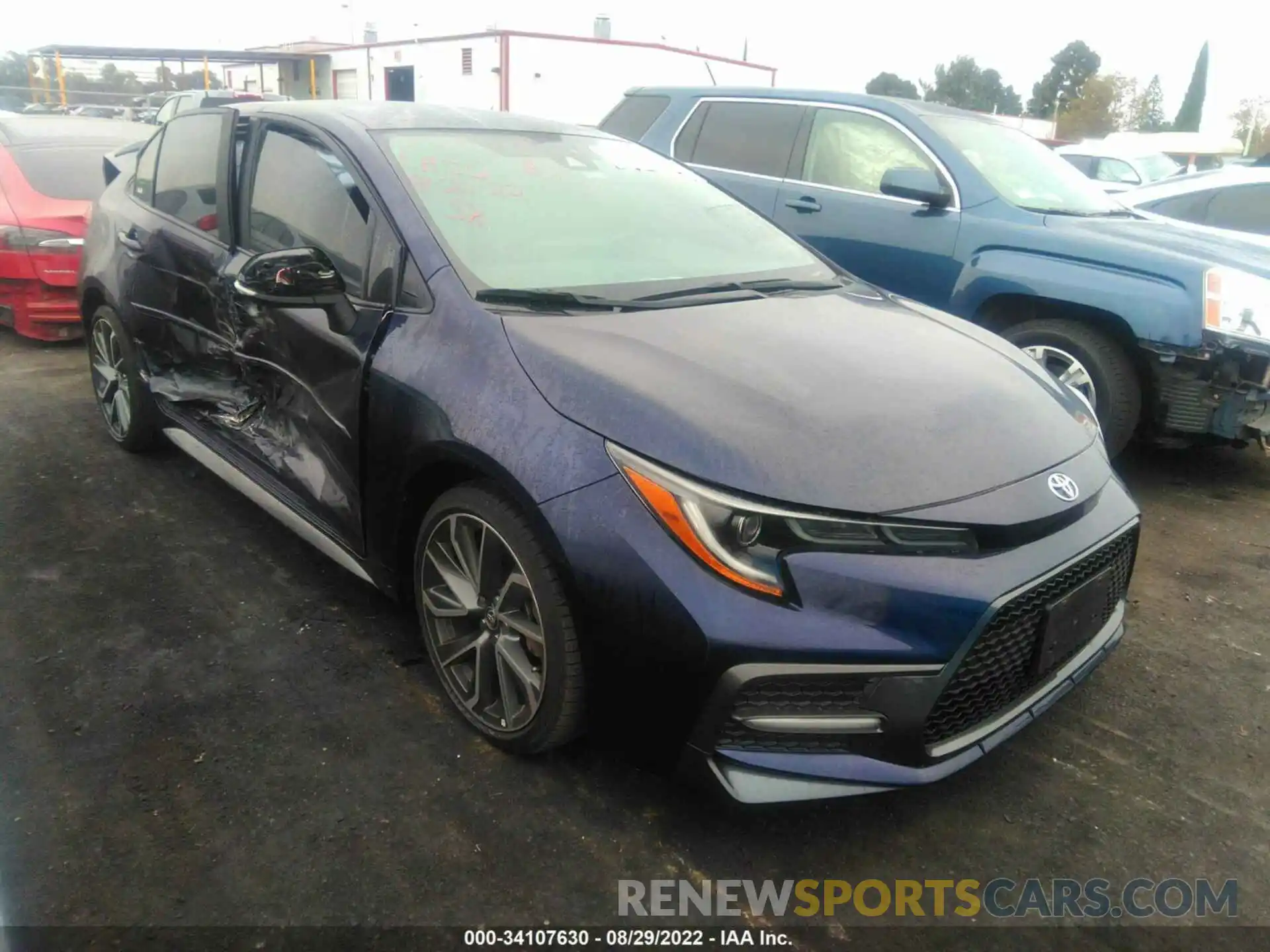 1 Photograph of a damaged car 5YFS4MCEXMP090989 TOYOTA COROLLA 2021