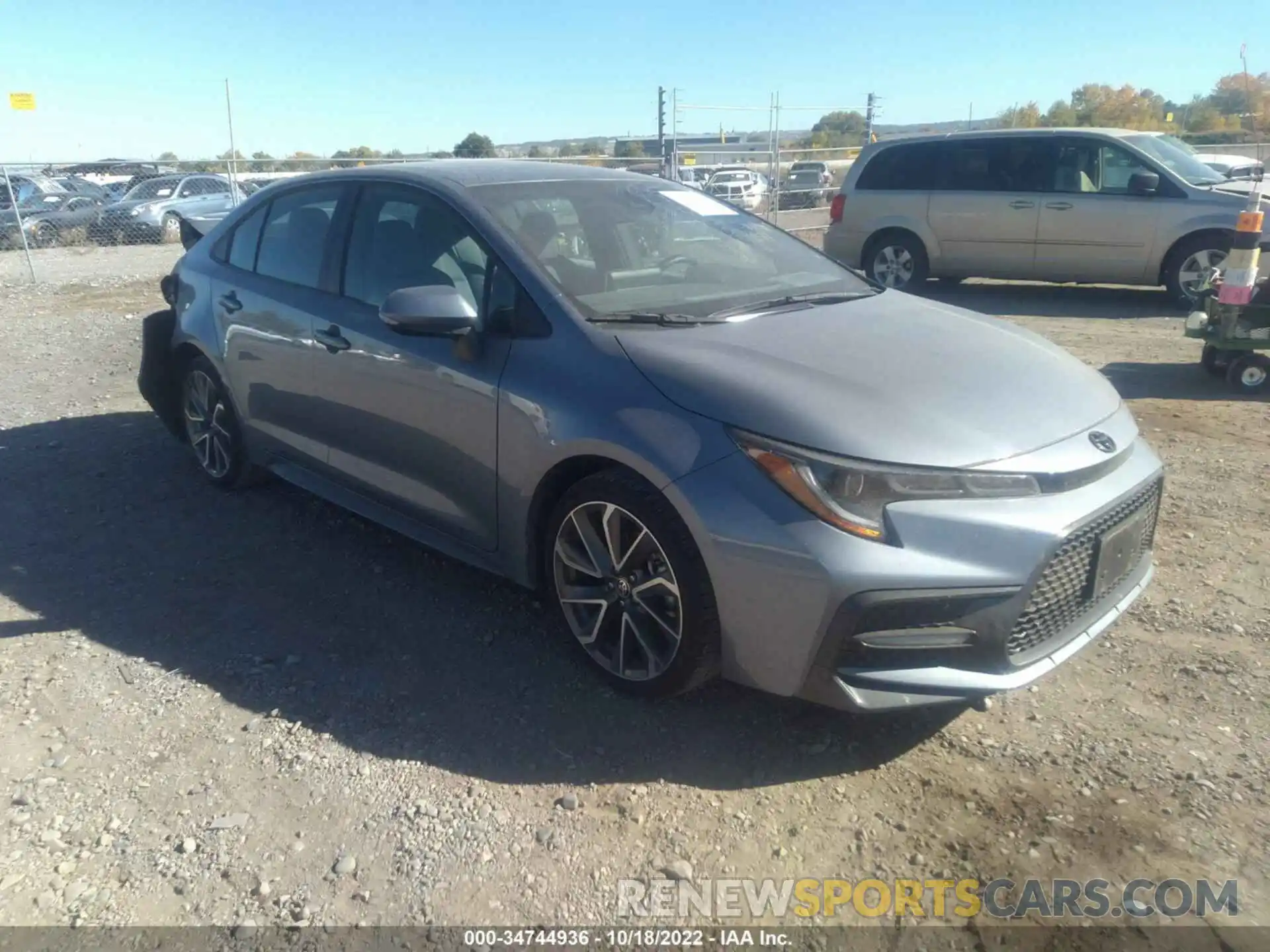 1 Photograph of a damaged car 5YFS4MCEXMP093083 TOYOTA COROLLA 2021