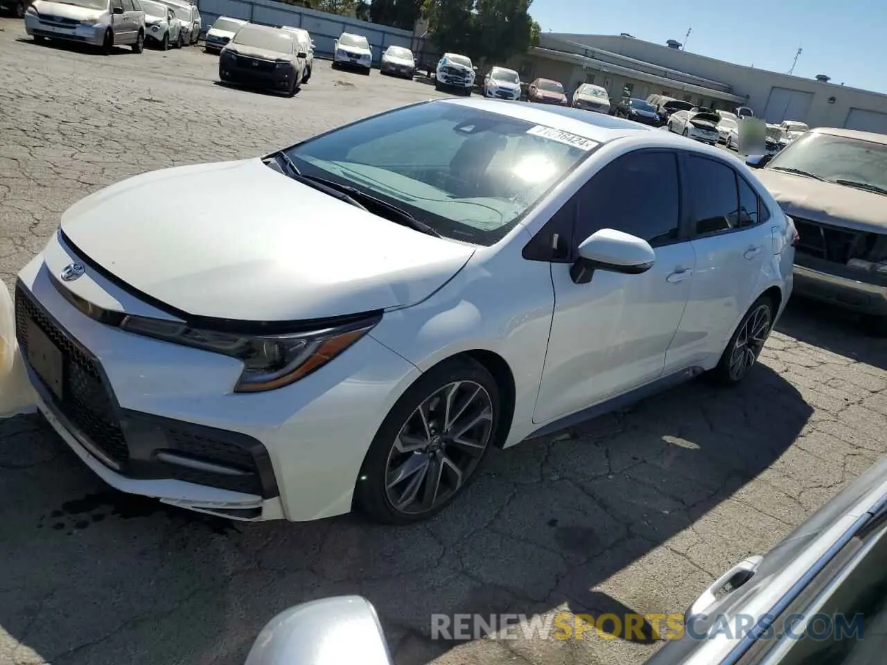 1 Photograph of a damaged car 5YFT4MCE0MP066351 TOYOTA COROLLA 2021
