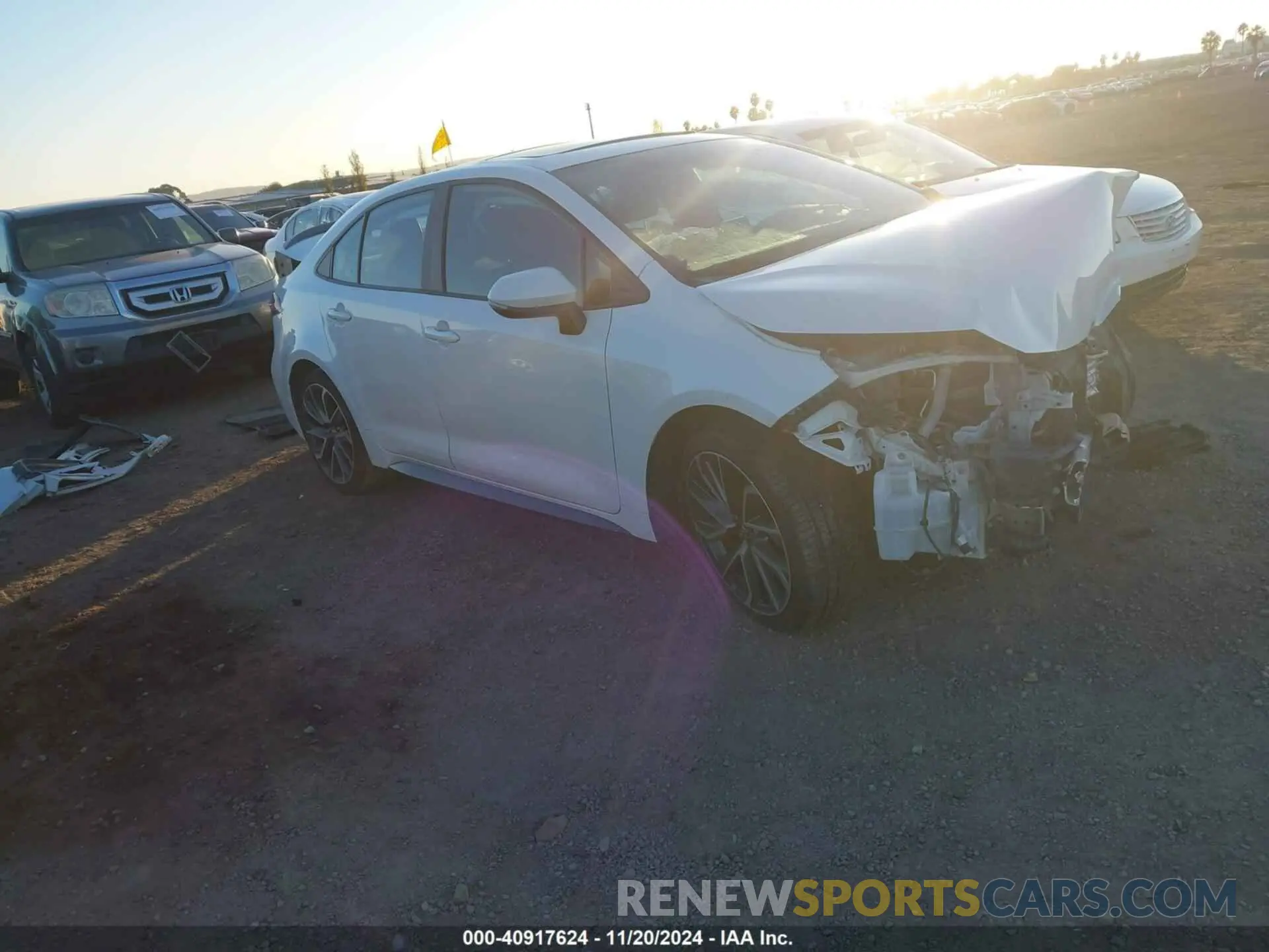 1 Photograph of a damaged car 5YFT4MCE1MP090948 TOYOTA COROLLA 2021