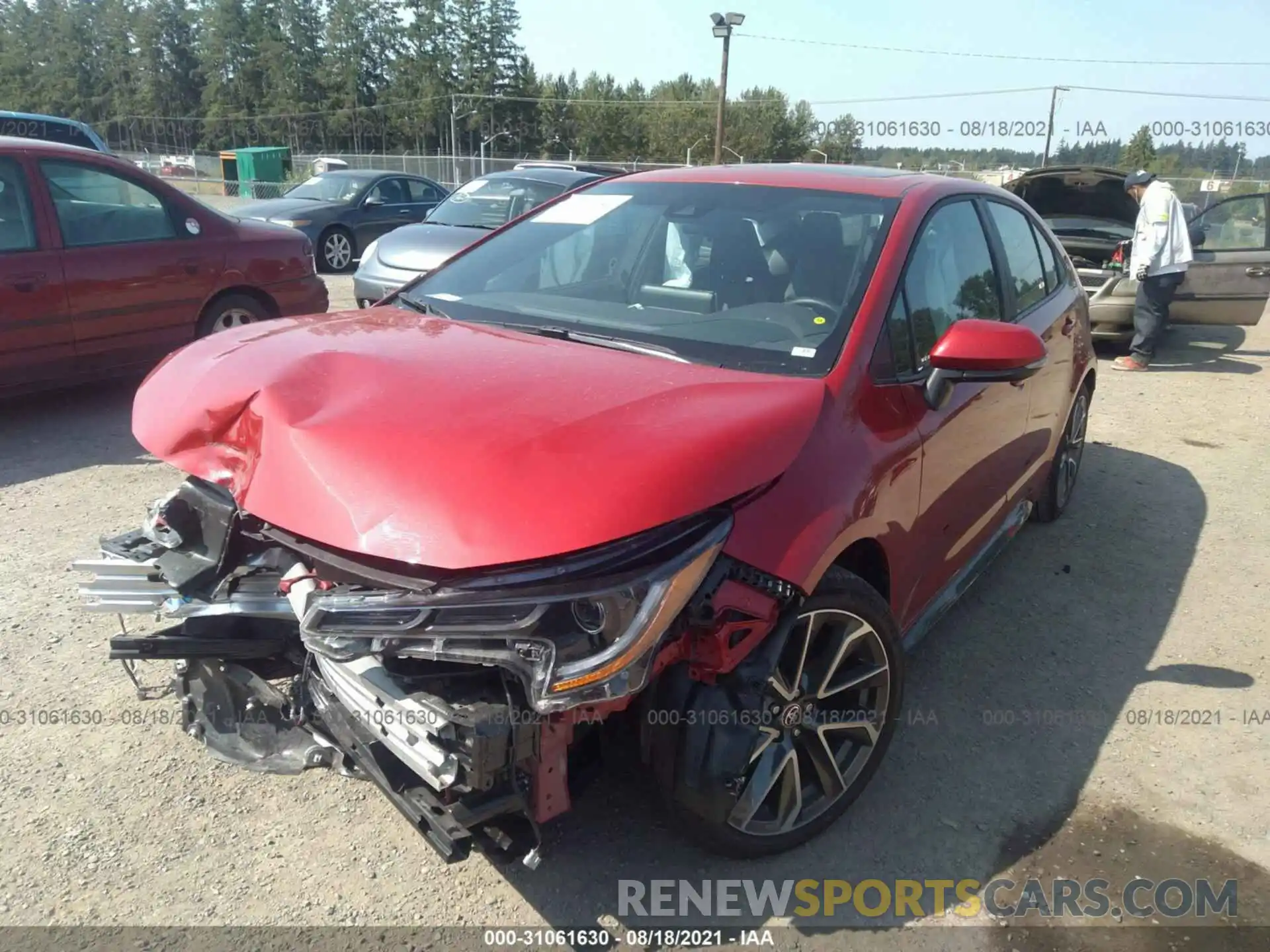 2 Photograph of a damaged car 5YFT4MCE3MP080048 TOYOTA COROLLA 2021