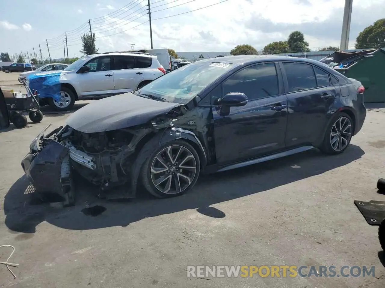 1 Photograph of a damaged car 5YFT4MCE6MP058819 TOYOTA COROLLA 2021