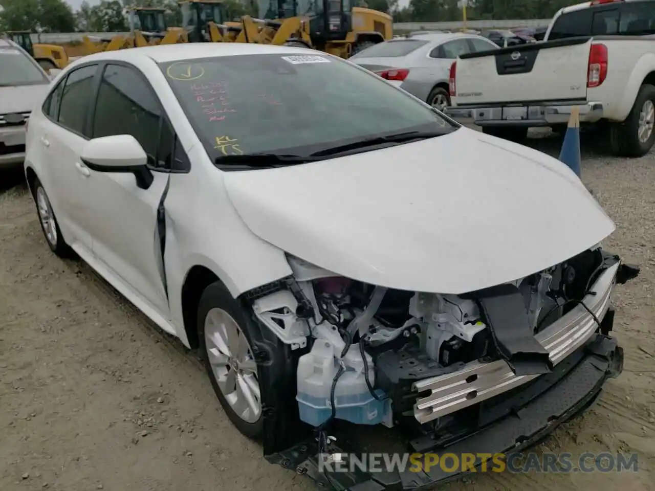 1 Photograph of a damaged car 5YFVPMAE2MP256560 TOYOTA COROLLA 2021