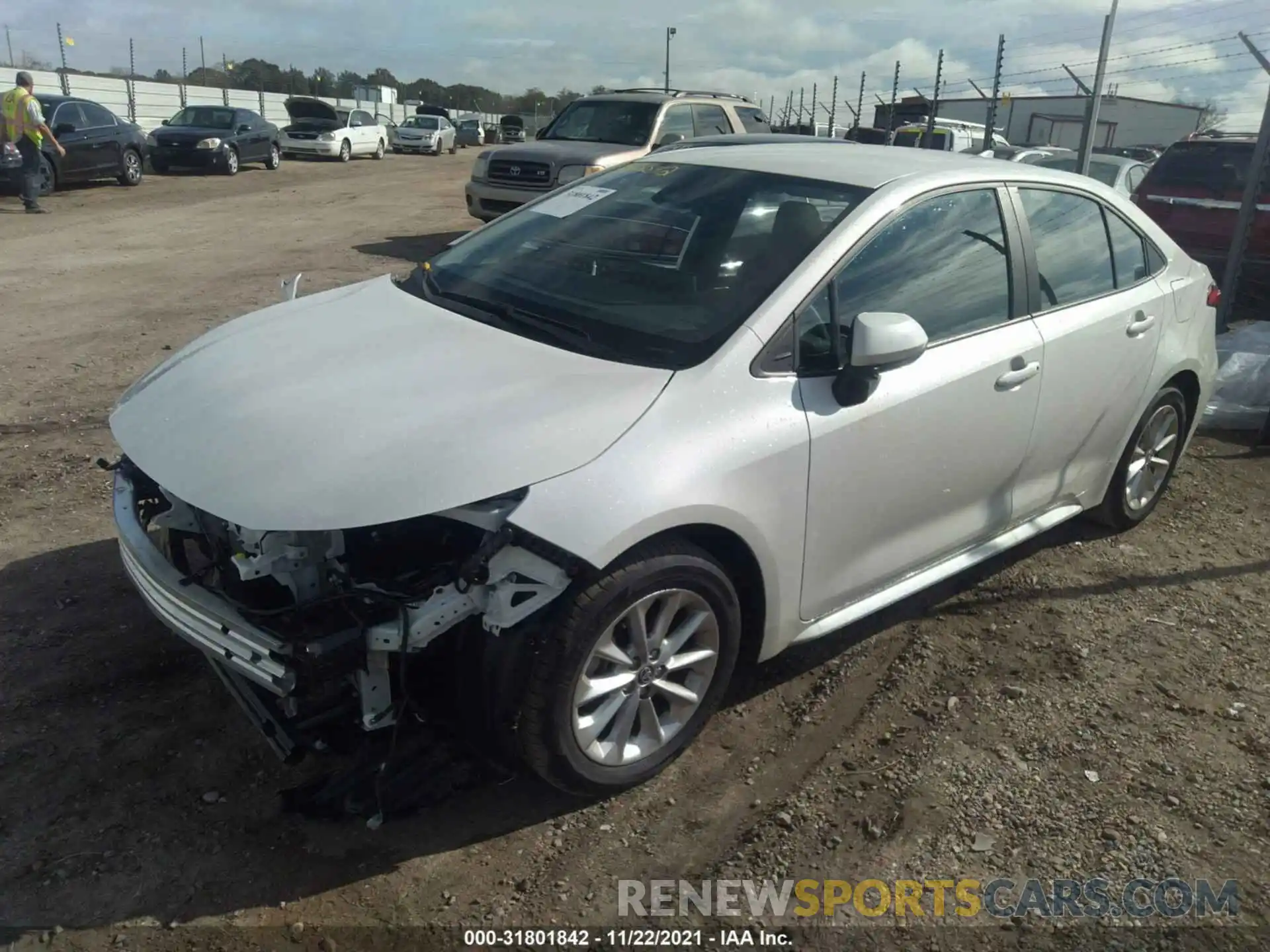 2 Photograph of a damaged car 5YFVPMAE3MP249746 TOYOTA COROLLA 2021