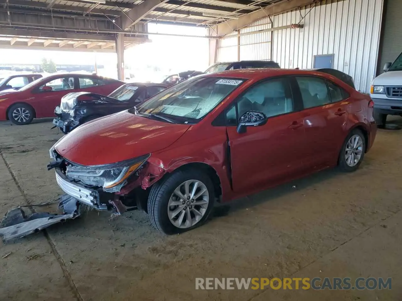 1 Photograph of a damaged car 5YFVPMAE8MP235809 TOYOTA COROLLA 2021