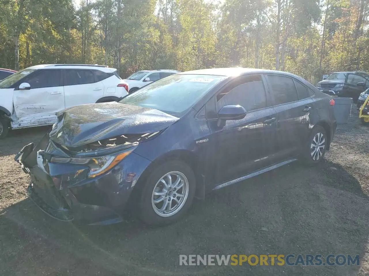 1 Photograph of a damaged car JTDBAMDE2MJ015649 TOYOTA COROLLA 2021