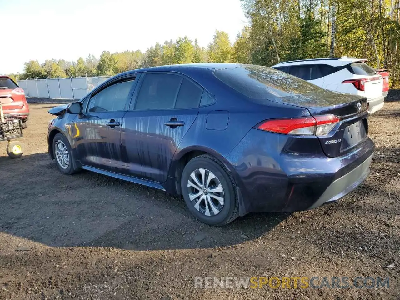 2 Photograph of a damaged car JTDBAMDE2MJ015649 TOYOTA COROLLA 2021