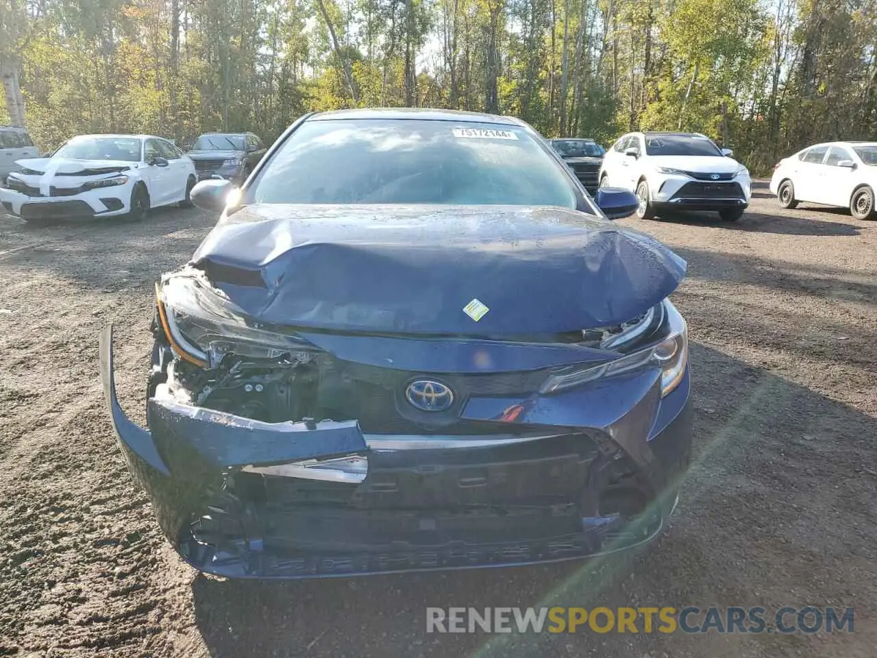 5 Photograph of a damaged car JTDBAMDE2MJ015649 TOYOTA COROLLA 2021