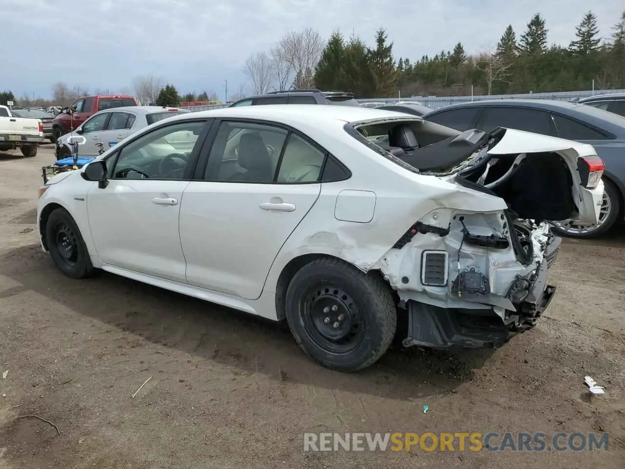 2 Photograph of a damaged car JTDBAMDE2MJ021418 TOYOTA COROLLA 2021