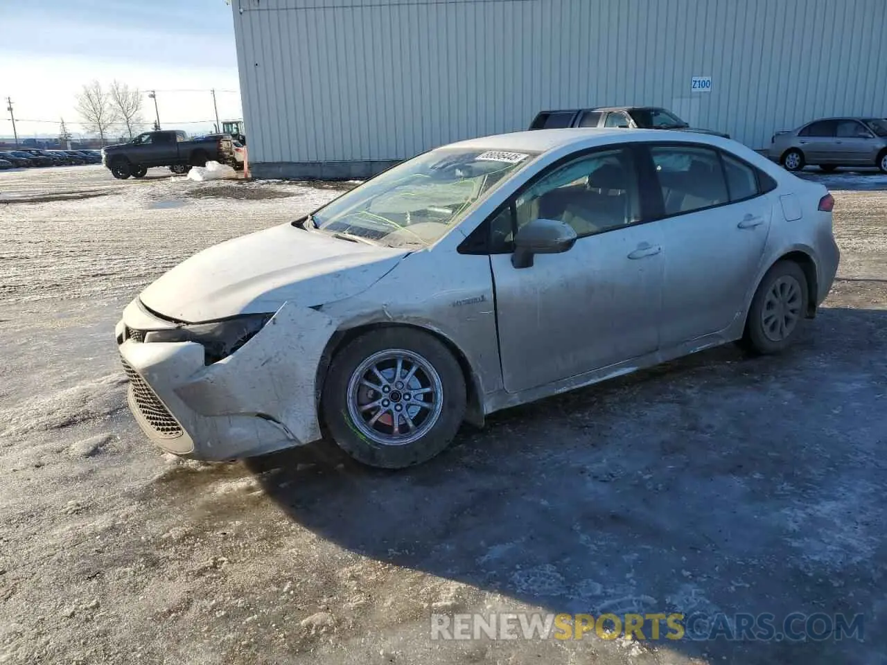 1 Photograph of a damaged car JTDBAMDE3MJ024957 TOYOTA COROLLA 2021