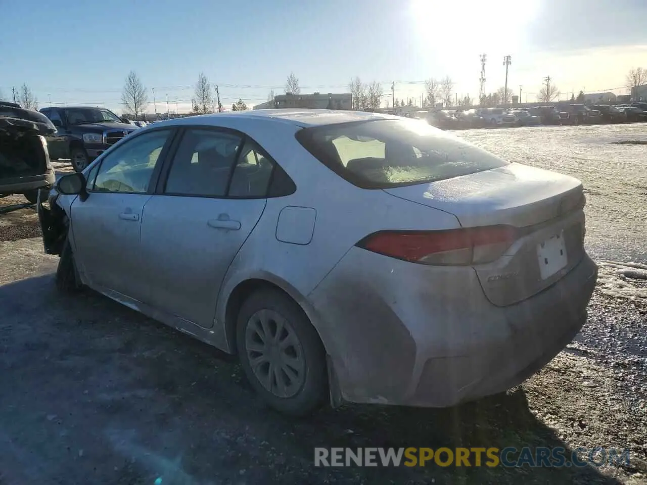 2 Photograph of a damaged car JTDBAMDE3MJ024957 TOYOTA COROLLA 2021