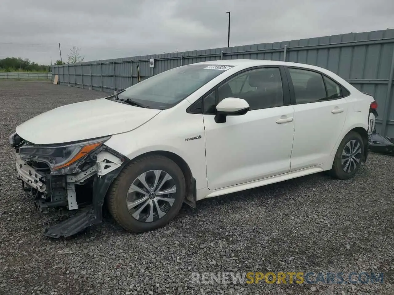 1 Photograph of a damaged car JTDBBMBE7MJ036318 TOYOTA COROLLA 2021
