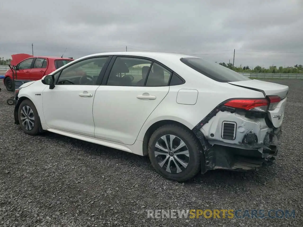 2 Photograph of a damaged car JTDBBMBE7MJ036318 TOYOTA COROLLA 2021