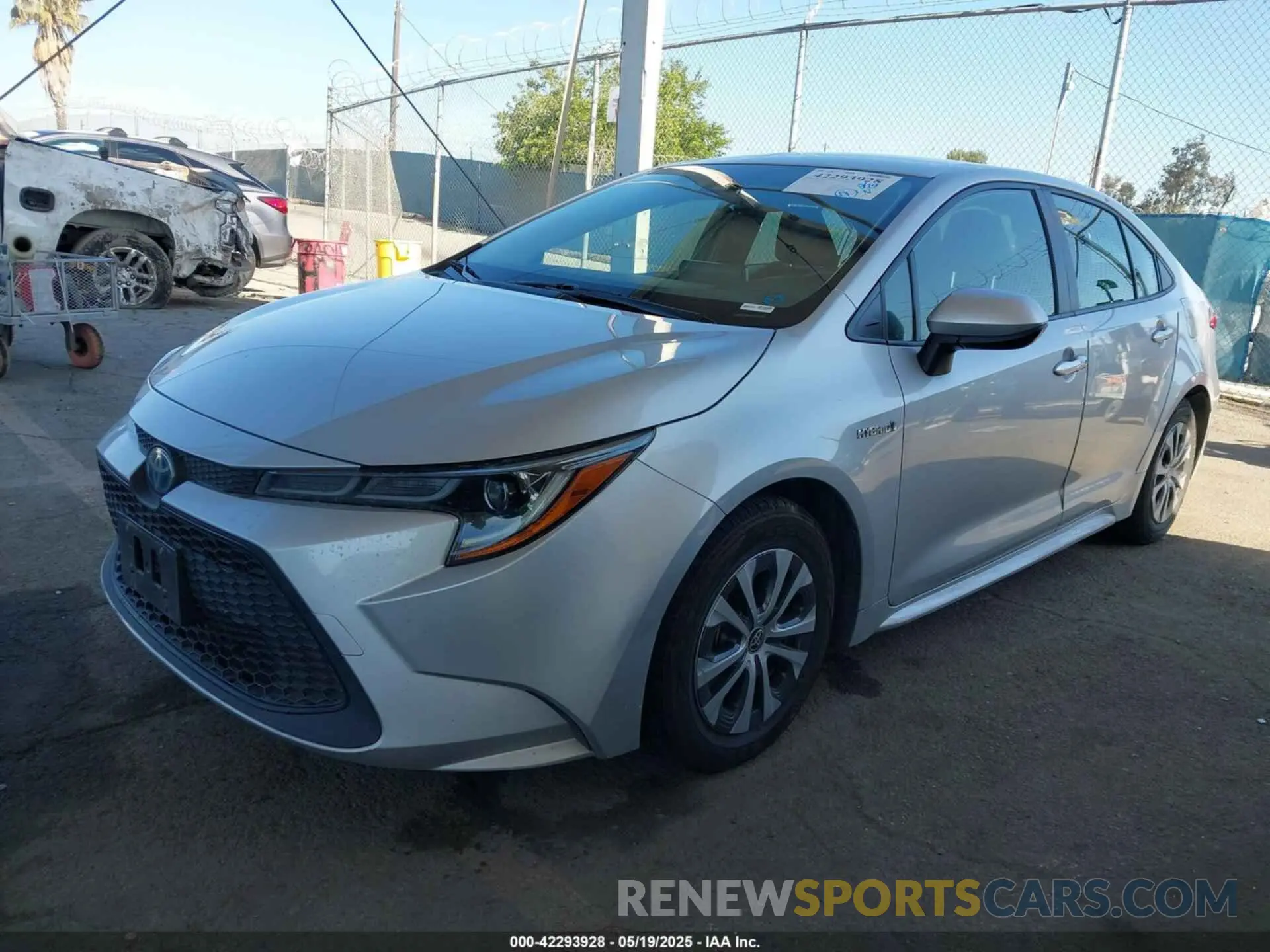2 Photograph of a damaged car JTDEAMDE0MJ000130 TOYOTA COROLLA 2021