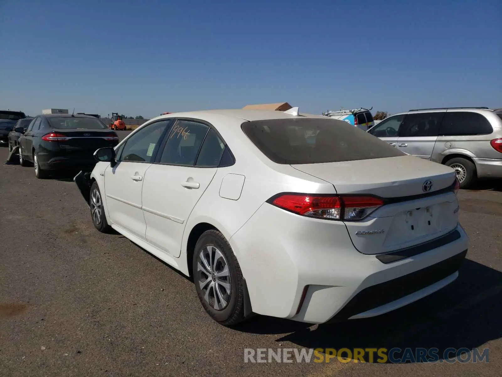 3 Photograph of a damaged car JTDEAMDE0MJ006381 TOYOTA COROLLA 2021