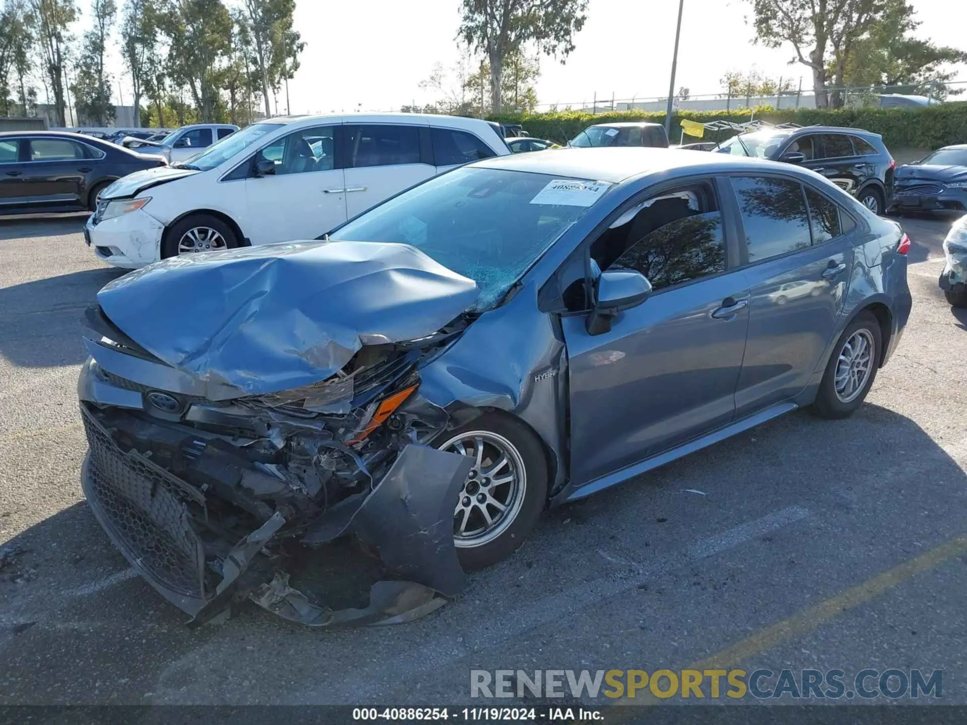 2 Photograph of a damaged car JTDEAMDE0MJ008325 TOYOTA COROLLA 2021
