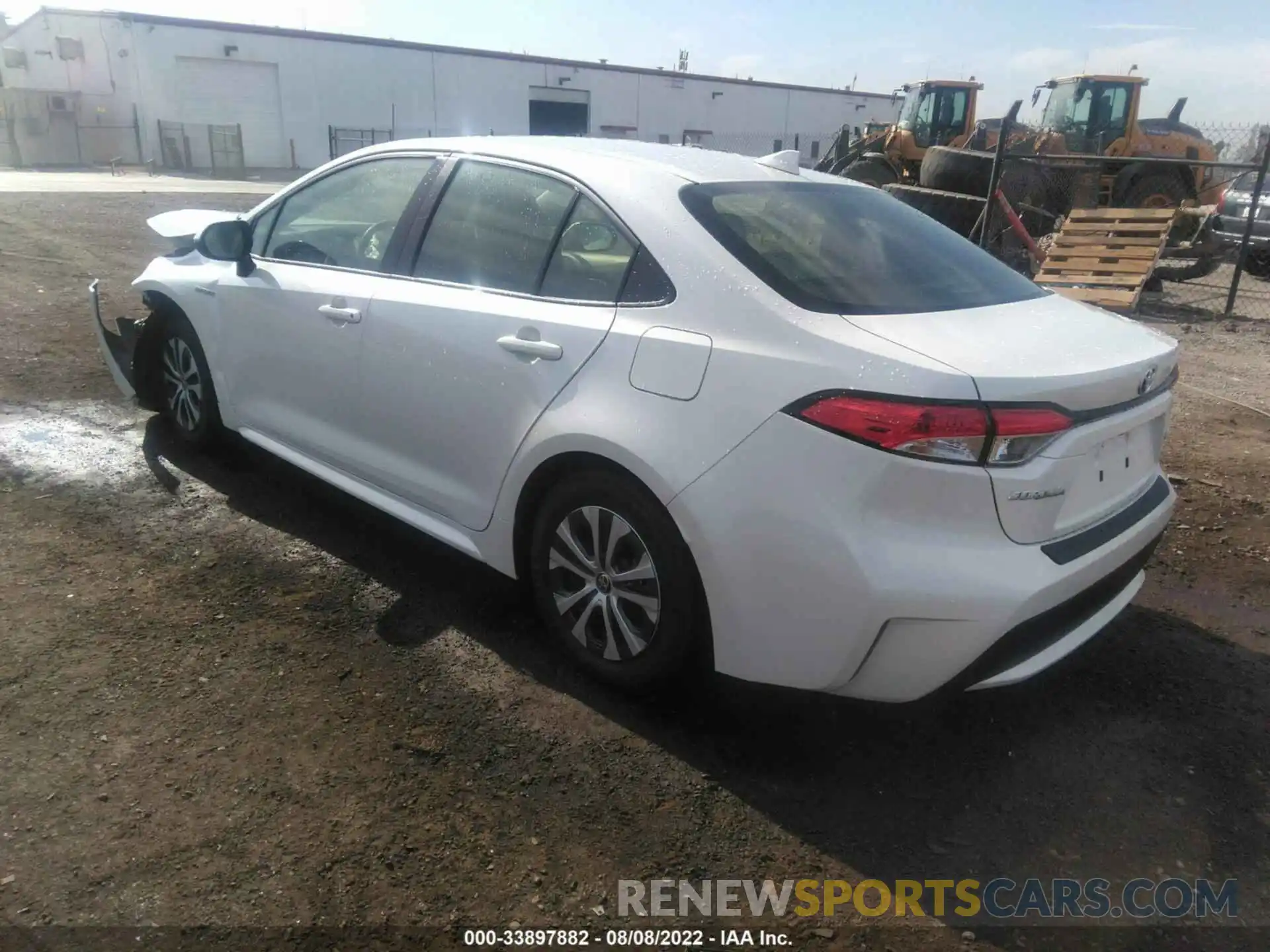 3 Photograph of a damaged car JTDEAMDE0MJ013119 TOYOTA COROLLA 2021