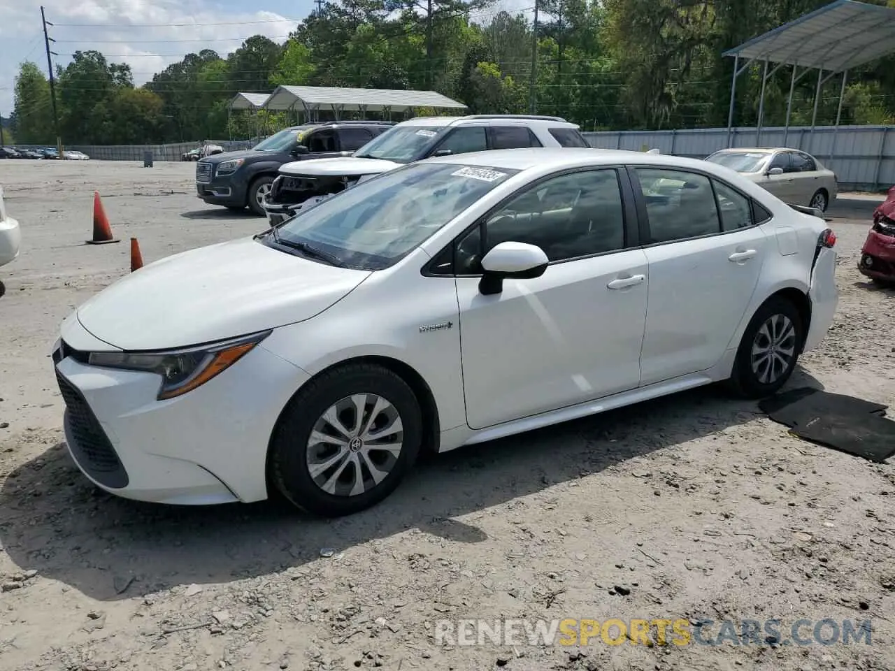 1 Photograph of a damaged car JTDEAMDE0MJ017526 TOYOTA COROLLA 2021