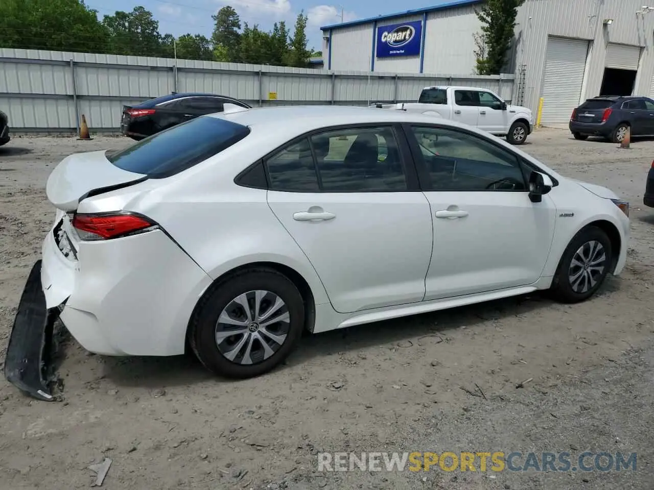 3 Photograph of a damaged car JTDEAMDE0MJ017526 TOYOTA COROLLA 2021