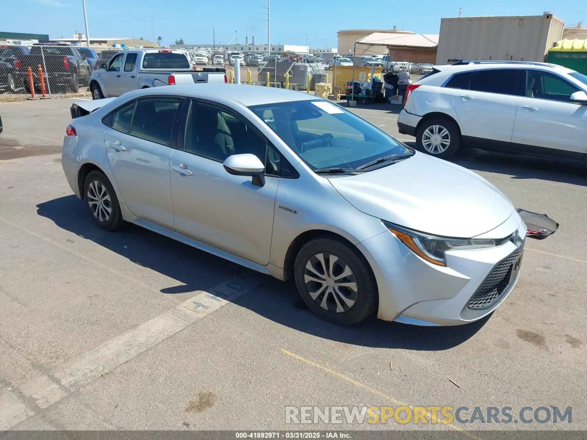 1 Photograph of a damaged car JTDEAMDE0MJ025075 TOYOTA COROLLA 2021